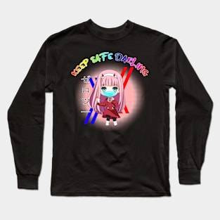 Keep safe darling, zero two chibi Long Sleeve T-Shirt